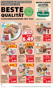 Hackfleisch im Kaufland Prospekt "KNÜLLER" mit 50 Seiten (Reutlingen)