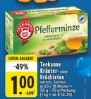 Kräuter- oder Früchtetee Angebote von Teekanne bei EDEKA Koblenz für 1,00 €