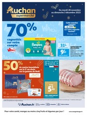 Prospectus Supermarchés Auchan Supermarché en cours à Hanches et alentours, "Auchan supermarché", 20 pages, 28/11/2023 - 03/12/2023 Catalogue Supermarchés Auchan Supermarché en cours à Hanches et alentours, "Auchan supermarché", 20 pages, 28/11/2023 - 03/12/2023