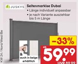 Seitenmarkise Dubai im Angebot bei Netto Marken-Discount in Iserlohn Seitenmarkise Dubai Angebote von Juskys bei Netto Marken-Discount Iserlohn für 59,99 €
