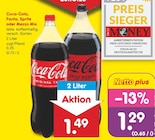 Coca-Cola, Fanta, Sprite oder Mezzo Mix im Angebot bei Netto Marken-Discount in Albstadt Coca-Cola, Fanta, Sprite oder Mezzo Mix Angebote von Coca-Cola bei Netto Marken-Discount Albstadt für 1,29 €
