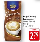 Cappuccino im Angebot bei EDEKA in Leonberg Cappuccino Angebote von Krüger Family bei EDEKA Leonberg für 2,79 €