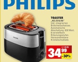 Toaster HD 2516/90 im Angebot bei Marktkauf in Filderstadt Toaster HD 2516/90 Angebote von Philips bei Marktkauf Filderstadt für 34,99 €