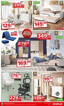 Matratze im aktuellen Segmüller Prospekt (Augsburg) Matratze im Segmüller Prospekt "Service & Service geschenkt" mit 8 Seiten (Augsburg)