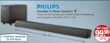 Soundbar 2.1 Kanal von PHILIPS für 99,90 € bei V-Markt im Angebot Soundbar 2.1 Kanal von PHILIPS im aktuellen V-Markt Prospekt
