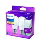 Lot de 2 ampoules LED - PHILIPS en promo chez Carrefour Joué-lès-Tours à 13,49 €