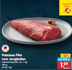 Falsches Filet vom Jungbullen für 1,29 € bei Netto Marken-Discount im Angebot Falsches Filet vom Jungbullen im aktuellen Netto Marken-Discount Prospekt