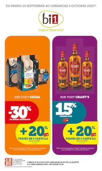 Prospectus Bi1 à Salins-les-Bains, "bi1 supermarché", 20 pages de promos valables du 23/09/2025 au 05/10/2025