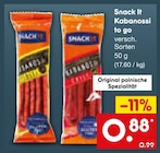 Kabanossi to go von Snack It im aktuellen Netto Marken-Discount Prospekt
