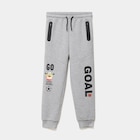 Pantalon de jogging regular molleton gris garçon dans le catalogue La Halle