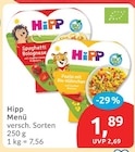 Menü von Hipp im aktuellen budni Prospekt
