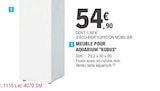 Meuble pour aquarium "Kubus" en promo à 54,90 € chez E.Leclerc Meuble pour aquarium "Kubus" dans le catalogue E.Leclerc