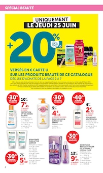 Catalogue Hyper U à Alès cette semaine, valable du 23/06/2026 au 05/07/2026 Prospectus Hyper U à Alès, "LES PRIX BAS de la beauté", 48 pages de promos valables du 23/06/2026 au 05/07/2026