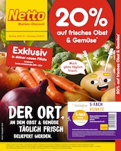 Aktueller Netto Marken-Discount Discounter Prospekt in Friedrichsthal und Umgebung, "20% auf frisches Obst und Gemüse" mit 4 Seiten, 29.07.2024 - 03.08.2024