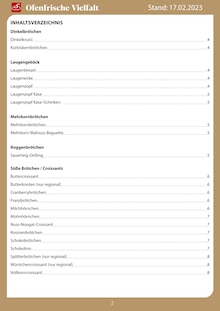Aktueller Steinecke Bäckerei Prospekt "Ofenfrische Vielfalt" Seite 2 von 14 Seiten für Berlin
