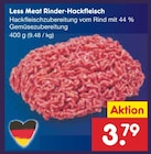 Less Meat Rinder-Hackfleisch Angebote bei Netto Marken-Discount Fürth für 3,79 €