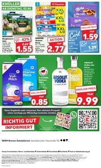 Vodka im Kaufland Prospekt "Aktuelle Angebote" mit 52 Seiten (Bremen)