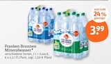 Mineralwasser im tegut Prospekt Mineralwasser von Franken Brunnen im aktuellen tegut Prospekt für 3,99 €