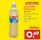 Aktuelles Isotonisches Erfrischungsgetränk Grapefruit-Zitrone Angebot bei Netto Marken-Discount in Bonn ab 0,69 €