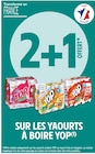 2+1 offert sur les yaourts à boire Yop à Intermarché dans Fécamp