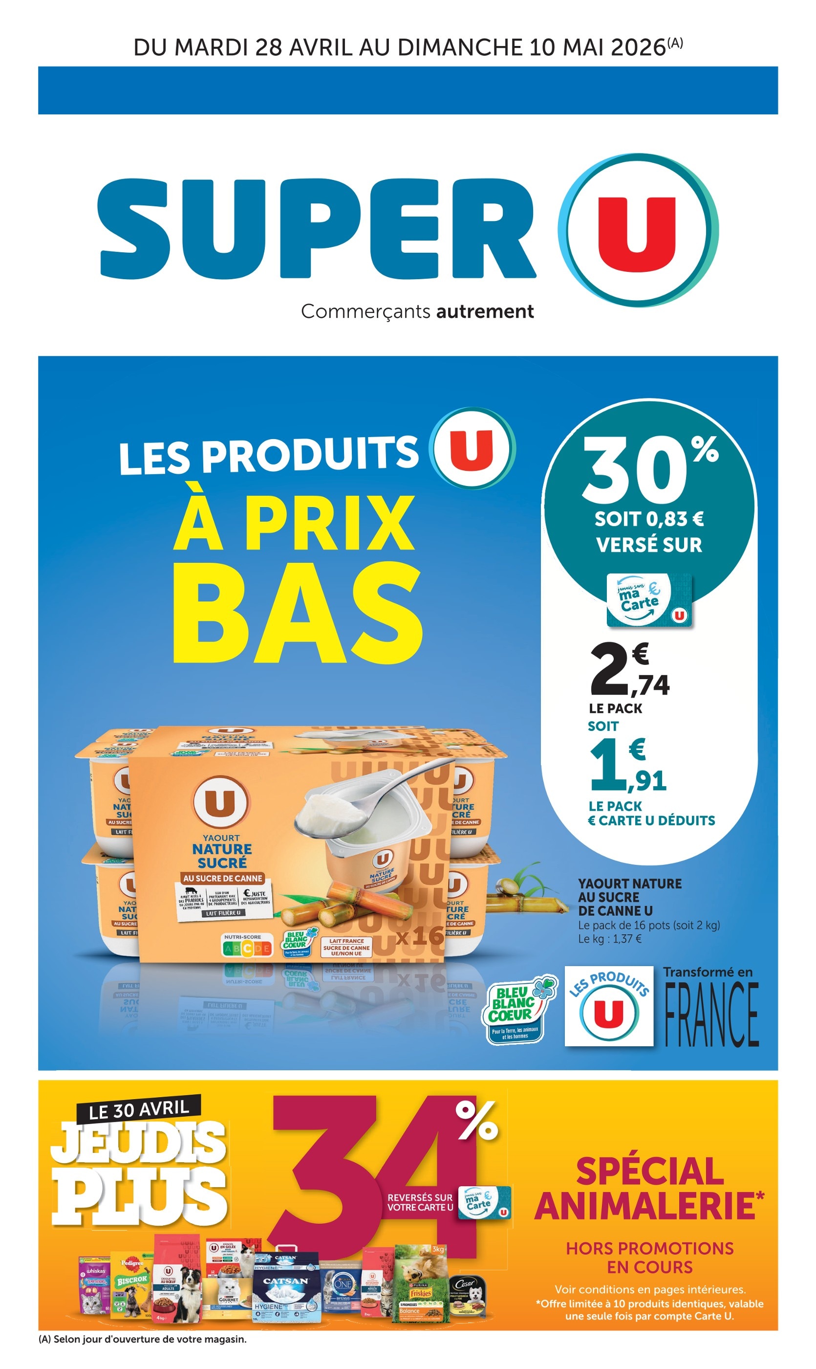 Catalogue Super U  Le Lion-d'Angers - Prospectus de la semaine