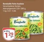 Aktuelle Bohnen Angebote bei GLOBUS in Leipzig Aktuelles Erbsen & Möhrchen Angebot bei GLOBUS in Leipzig ab 1,29 €