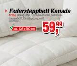 Federsteppbett Kanada im Angebot bei Die Möbelfundgrube in St. Ingbert Federsteppbett Kanada Angebote bei Die Möbelfundgrube St. Ingbert für 59,99 €