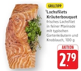 EDEKA - Lachsfilets Kräuterbouquet Angebot im Prospekt Lachsfilets Kräuterbouquet bei EDEKA im Prospekt "" für 2,79 €