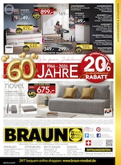 Schreibtisch im BRAUN Möbel-Center Prospekt in Sindelfingen Aktueller BRAUN Möbel-Center Prospekt mit Schreibtisch, "60 Jahre Braun Möbel Center", Seite 20