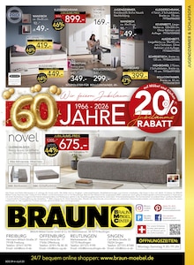 Kleiderschrank im aktuellen BRAUN Möbel-Center Prospekt (Reutlingen) Kleiderschrank im BRAUN Möbel-Center Prospekt "60 Jahre Braun Möbel Center" mit 20 Seiten (Reutlingen)