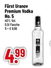 Vodka im Trinkgut Prospekt Premium Vodka No. 5 von Fürst Uranov im aktuellen Trinkgut Prospekt für 4,99 €