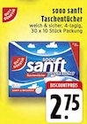 sooo sanft Taschentücher bei EDEKA im Xanten Prospekt für 2,75 €