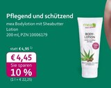 mea - meine apotheke - Bodylotion mit Sheabutter Angebot im Prospekt Bodylotion mit Sheabutter bei mea - meine apotheke im Prospekt "" für 4,45 €