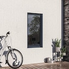 Fenêtre aluminium gris oscillo-battante 1 vantail droit + volet roulant h.75 x l.40 cm à Brico Dépôt dans Lempaut