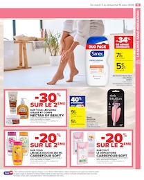 Prix et réduction Soin visage dans le prospectus Carrefour Market en cours Offre Soin visage dans le catalogue Carrefour Market du moment à la page 13