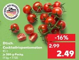 Aktuelles Dtsch. Cocktailrispentomaten Angebot bei Kaufland in Mönchengladbach ab 2,49 €