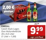 Czech Style Lager, Ovo Holunderblüte im Angebot bei Getränke Quelle WVG in Magdeburg Czech Style Lager, Ovo Holunderblüte Angebote von PARDAL bei Getränke Quelle WVG Magdeburg für 9,99 €