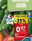 Promo Mini concombres à 0,97 € dans le catalogue Lidl à Draveil