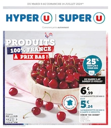 Catalogue Supermarchés Super U en cours à Saint-Georges-Lagricol et alentours, Produits 100% France à prix bas !, 12 pages, 09/07/2024 - 14/07/2024