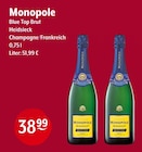 Monopole Blue Top Brut Angebote von Heidsieck bei Getränke Hoffmann Gronau für 38,99 €