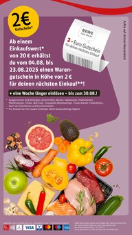REWE Prospekt der Woche "Dein Markt" Seite 2, 04.08.2025 bis 09.08.2025 für Stadtoldendorf Aktueller REWE Prospekt "Dein Markt" Seite 2 von 30 Seiten für Stadtoldendorf