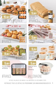 Promotion Mini Burger dans le prospectus Supermarchés Match, valable du 09/12/2025 au 27/12/2025 Promo Mini Burger dans le catalogue Supermarchés Match du moment à la page 9