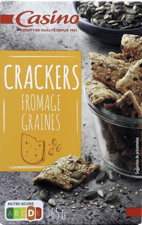 Crackers fromage graines