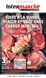 Viande Angebote im Prospekt "FOIRE À LA VIANDE, PLAISIR ET GOÛT DANS CHAQUE MORCEAU !" von Intermarché Super auf Seite 1