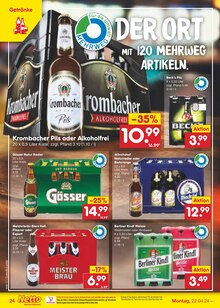 Krombacher im Netto Marken-Discount Prospekt "Aktuelle Angebote" mit 51 Seiten (Raguhn-Jeßnitz)