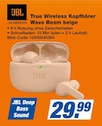 True Wireless Kopfhörer Wave Beam beige Angebote von JBL bei expert Rodgau für 29,99 €