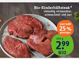 Bio-Rinderhüftsteak im tegut Prospekt Bio-Rinderhüftsteak von im aktuellen tegut Prospekt für 2,99 €
