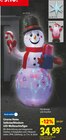 Selbstaufblasbare LED-Weihnachtsfigur Angebote von Livarno Home bei Lidl Dresden für 34,99 €