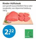 Rinder-Hüftsteak von Alpenrind Salzburg im aktuellen V-Markt Prospekt für 2,22 €