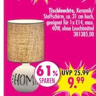 Tischleuchte von  im aktuellen SB Möbel Boss Prospekt für 9,99 €